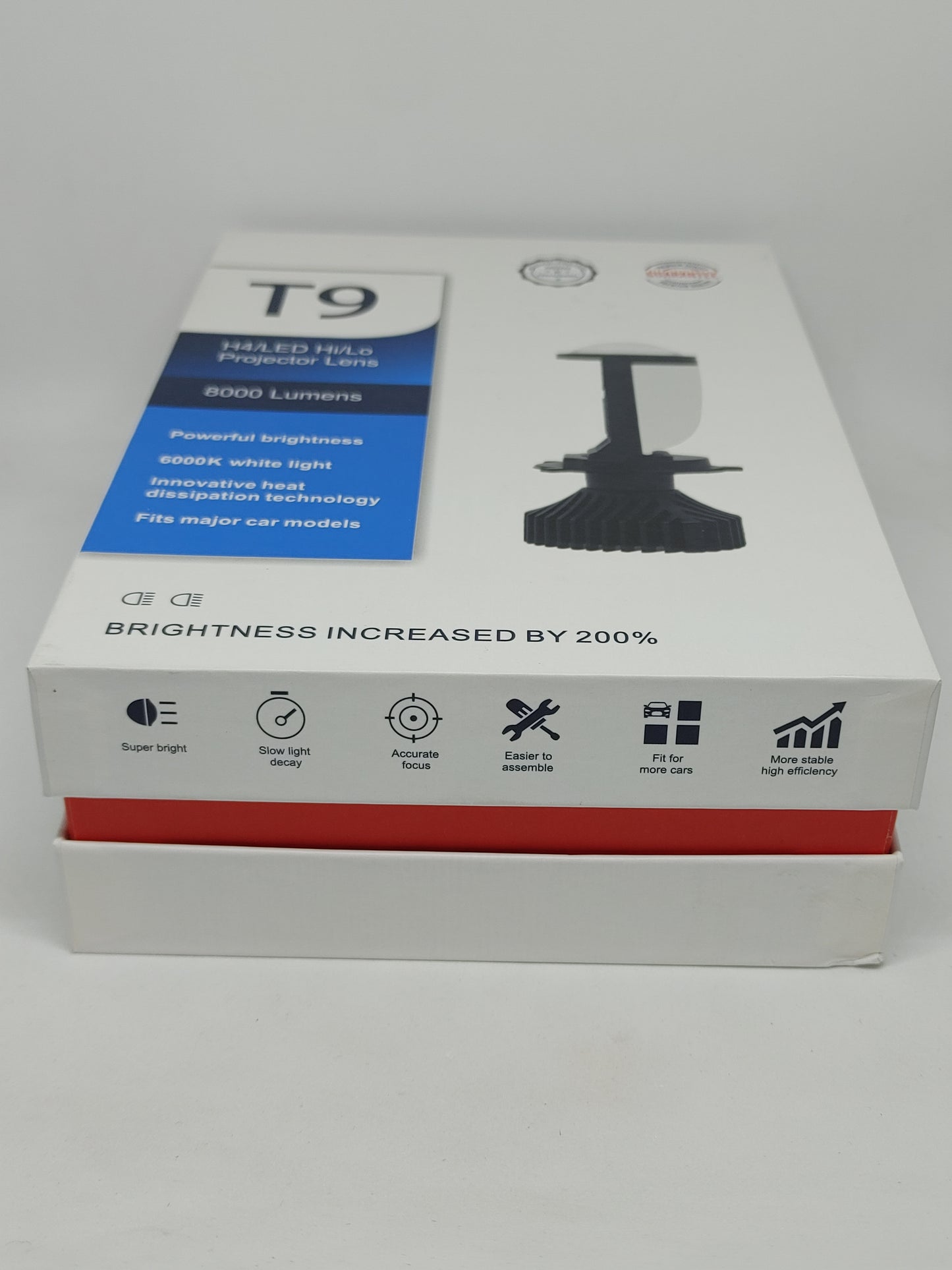 Luces LED proyector T9 H4 para carro