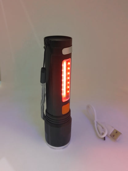 Linterna recargable con zoom