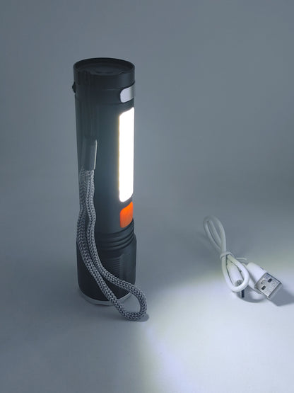 Linterna recargable con zoom