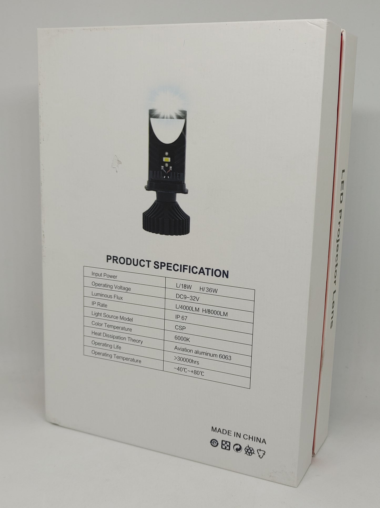 Luces LED proyector T9 H4 para carro