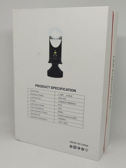 Luces LED proyector T9 H4 para carro